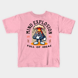 Volcano Erupting with Ideas Kids T-Shirt